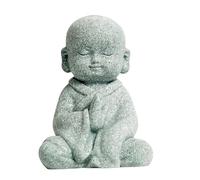 Statue de Bouddha pour - Moine chinois, statuette en résine insouciante, cadeau d'exposition zen | Mini sculpture décorative présente pour armoire à vin, support TV, salon