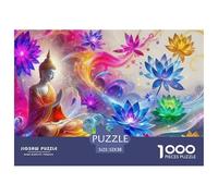 Statue de Bouddha Puzzle 1000 Pièces pour Adultes Et Enfants Premium De l'art De La Décoration 52x38cm/1000pcs