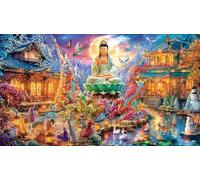 Statue de Bouddha Puzzle 1000 pièces pour Adultes - Papier recyclé Activité à Domicile & Idée Cadeau Parfaite 38x52/1000pcs