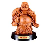 Statue de Bouddha rieur - Figurine Feng Shui Maitreya Dieu de la richesse pour la maison et le bureau - Décoration de prospérité, cadeau de bonne chance, décoration zen