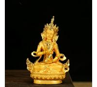 Statue de Bouddha sacrée et solennelle en cuivre Vajrasattva, 3,07 pouces, décorations bouddhistes