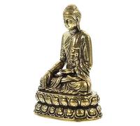 Statue de Bouddha Sakyamuni en Laiton, Petite décoration Zen pour la Maison, méditation, spiritualité, Figurine Artisanale Vintage en Laiton pour Chambre Zen