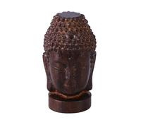Statue de Bouddha sereine en palissandre ¿ Décoration Feng Shui pour bibliothèques, bureaux et espaces de méditation