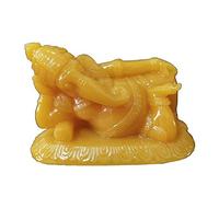 Statue de Bouddha, Statue de Bouddha de méditation, Sculpture de Dieu éléphant endormi en résine, Ornements de décoration de Salon, de (Couleur : Vert)