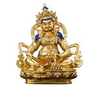 Statue de Bouddha, Statue de Bouddha Jaune en cuivre Pur, Statues Feng Shui, Figurine de décoration Porte-Bonheur