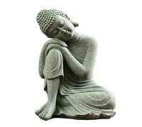 Statue de Bouddha, statue de Bouddha, mini bouddha, ornement en grès, bouddha endormi, accessoires de méditation pour jardin zen, style 1, décoration de jardin zen, décoration de bouddha, petit bouddh