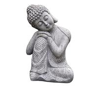Statue de Bouddha thaï endormi - Statue de jardin - Sculpture d'intérieur et d'extérieur - Décoration pour la maison, le jardin, la terrasse, le porche, la cour - 1 pièce