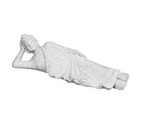 Statue de Bouddha zen sereine chinoise | Sculpture de Bouddha assise | Sculpture calme pour méditation, salle de yoga et décoration de maison | Figurine de Bouddha pour étagère et chambre