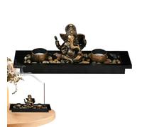 Statue de - Bougeoir Religieux, Porte-encens Zen pour décoration d'intérieur | Figurine et Ornement décoratifs de Ganesh
