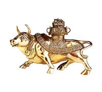 Statue de bœuf en Laiton Porte-Bonheur, Ornements de bœuf pour la Maison, Grande Corne d'abondance, Cadeau de Mascotte Feng Shui au trésor Porte-Bonheur, décoration de bœuf du Zodiaque, Figurine