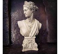 Statue de buste en pierre d'Athéna | pierre reconstituée déesse grecque en béton - Décoration extérieure de jardin