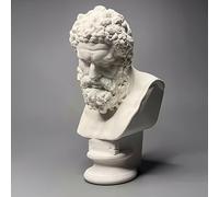 Statue de buste - Figurine grecque - Mythologie grecque Hercule - Sculpture de buste pour la maison et le bureau - Décoration de gypse - Décoration d'étagère - Dessin - Pratique - Cadeau artistique