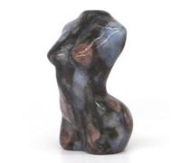 Statue de buste sculpté en rhyolite de 3 cm - Figurine féminine en pierre naturelle | Sculpture d'art abstrait | Pièce d'exposition minérale | Décoration d'intérieur