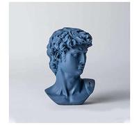 Statue De Buste, Statue Grecque Antique, Résine Mythologie Grecque Décor Apollo Étagère Décorations Pour Salon Chambre Bureau Bureau Salle De Bains Renaissance Décoration Artisanat ( Color : Blue )