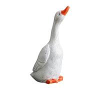 Statue de canard en résine - Décoration de jardin en forme de canard, sculpture décorative d'extérieur | Ornements mignons de canard en pot, figurine de canard rustique pour décoration d'intérieur et