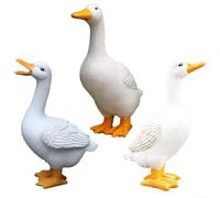 Statue de canard en résine pour aménagement paysager extérieur avec effet de pulvérisation d'eau lorsqu'elle est connectée à une alimentation en eau externe ou à une pompe (#1)
