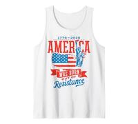 Statue de Carte rétro America Born Out of Resistance 1776-2026 Débardeur