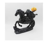 Statue de cavalier sans tête de Sleepy Hollow - Décoration d'horreur - Cavalier sans tête - Sculpture d'Halloween - Ornements en résine faits à la main - Figurines for la maison, l'intérieur et le bur