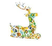 Statue de cerf | Figurine de cerf rustique | Description en résine à collectionner, aspect attachant, fourniture de fêtes décoratives pour entrée de maison de campagne, studio, restaurant