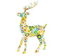 Statue de cerf rustique, décoration de bureau en résine, fournitures de fêtes décoratives pour entrée de ferme, studio, restaurant