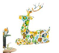 Statue de cerf - Statue de cerf | Résine rustique figurine animale | Décoratif à collectionner pour bureau, ferme, entrée, studio et restaurant | Décoration élégante pour la maison et les fêtes