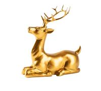Statue de cerf - Statue de cerf | Résine rustique figurine animale | Décoratif à collectionner pour bureau, ferme, entrée, studio et restaurant | Décoration élégante pour la maison et les fêtes