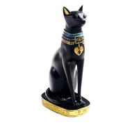 Statue de chat égyptien, statue de déesse chat égyptienne, déesse de l'Égypte antique en résine, cadeau pour décoration de maison et de bureau