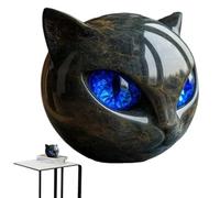 Statue de chat noir - Petites figurines de chats - Objets de collection pour bureau, lieu de travail, tableau de bord, jardin, Halloween, Noël, cadeau de pendaison de crémaillère