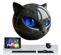 Statue de chat noir, sculpture de chat, pièces de collection pour bureau, lieu de travail, tableau de bord, jardin, Halloween, Noël, cadeau de pendaison de crémaillère