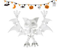 Statue De Chauve-souris Squelette | Statue Réaliste | D'Halloween Imprimé 3D | Installation Rapide | Facile À Nettoyer | 22x14x5cm | Pour Une Affichage Mural En Plein Air De Jardin De Jardin
