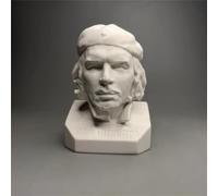 Statue de Che Guevara Buste de Che Guevara - Figurine de tête en gypse pour salon, décoration d'étagère, décoration d'intérieur moderne, esquisse, pratique, modélisme artistique