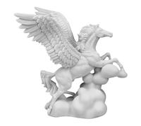 Statue de cheval ailé en forme de pégase volant - Sculpture en marbre coulé à la main - Décoration mythologie grecque - 21,1 cm