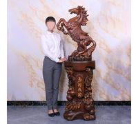 Statue De Cheval Chinois Feng Shui, Porte-bonheur De L'année Du Cheval, Ornement Sur Pied, Idéal For Les Grandes Ouvertures De Magasins, Décoration De Hall(Style B)