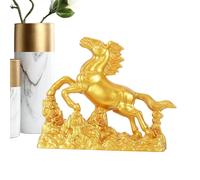 Statue de cheval chinois pour l'année de la lune | Figurine souvenir en résine, année chinoise du cheval 2026 | pour famille, amis, camarades de ollectionneurs, vitrine, table à manger