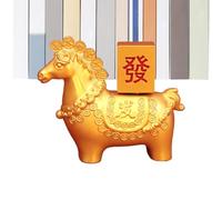 Statue de cheval du Nouvel An chinois - Nouvel An chinois 2026 Spring Festival Wealth Collectible,Fortune Horse Statue - for Bedside Table Desk Bedroom Mantel Bookshelf TV Cabinet Entryway