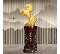 Statue De Cheval Du Zodiaque Chinois, Décoration De Sol Traditionnelle Chinoise Feng Shui, Idéale For Les Grandes Ouvertures De Magasins(Style D)