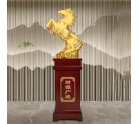 Statue De Cheval Du Zodiaque Chinois, Décoration De Sol Traditionnelle Chinoise Feng Shui, Idéale For Les Grandes Ouvertures De Magasins(Style C)