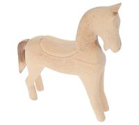 Statue de Cheval en Bois Brut à Peindre pour Garçon et Filles Débutants