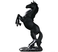 Statue de cheval en résine au design européen pour salon, étude, décoration de bureau, signification symbolique et intégrité artistique (A)