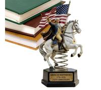 Statue de cheval pour décoration d'intérieur - Figurine commémorative des 250 ans de table, décoration de bureau en résine, chevaliers à cheval, idéale comme ornement pour le salon, la bibliothèque et