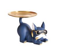 Statue De Chien Bouledogue Créative, Ornement De Porte D'entrée, Plateau De Rangement Des Clés, Décoration De Maison Personnalisée