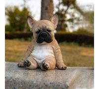 Statue De Chien Bouledogue Français Endormi, Sculpture De Pelouse En Résine, Super Mignon, Décor De Jardin, Livraison Directe