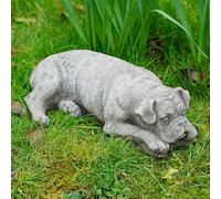 Statue de chien Boxer | Décoration de jardin en béton en pierre reconstituée