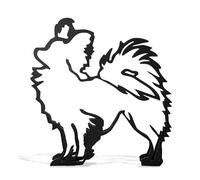 Statue de chien épagneul papillon minimaliste figurine de bureau ornement maison bureau décoration