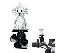 Statue de Chien,Sculpture Éclairée Motocyclette | Figurines Animaux Miniatures Énergie Éolienne | pour Motos, Scooters et Vélos - Guidon Extérieur Conduite Hommes Femmes