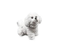 Statue de Chien Sculpture Modèle de Simulation Animale Figurine Statuette Home Living Room Decor Indoor Garden Garden Courtyard La pelouse décoration Ornements Cadeaux pour Les Amoureux des Chiens, 3