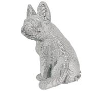 Statue de Chien - œuvres d'art en résine, Ornement de Bouledogue réaliste | Décoration élégante de 6,89 Pouces avec détail fabriqué à la Main, Point Focal du Patio pour Porche, Jardin, Cour, p