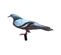 Statue de colombe réaliste en acrylique 2D pour décoration de cour, oiseau sauvage pour sculpture résistante aux intempéries, décoration de jardin, ferme, art sur le thème (B)