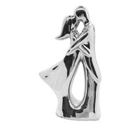 Statue de couple en céramique | Figurine décorative pour couple | Fournitures romantiques - Table de collection pour la maison, le studio, le restaurant