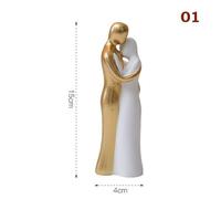 Statue De Couple Familial En Résine, Figurine De Personnage Moderne Et Créative, Sculpture De Décoration De Table Pour La Maison